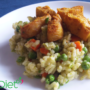 Zielone risotto z dorszem